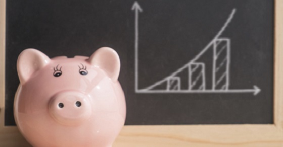 Savings Growth concept